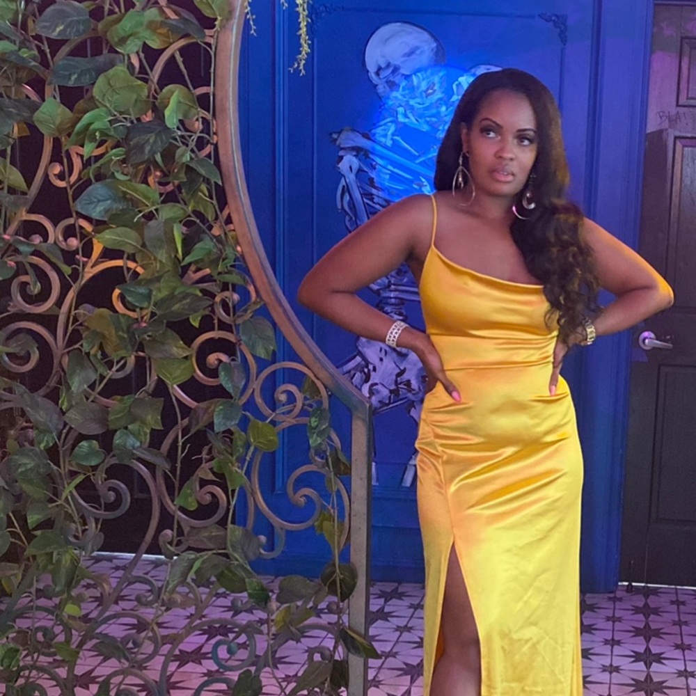Yellow formal dress